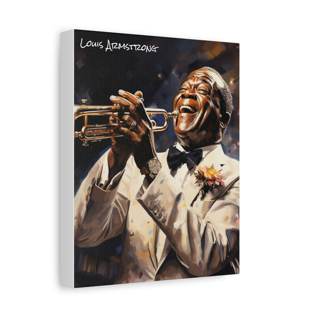 louis armstrong canvas portrait