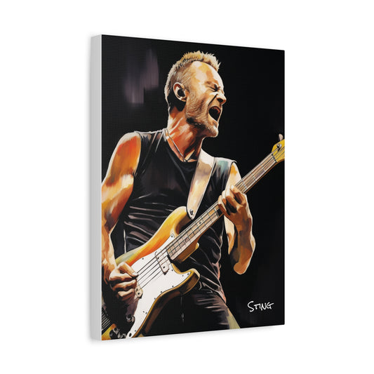 sting canvas portrait