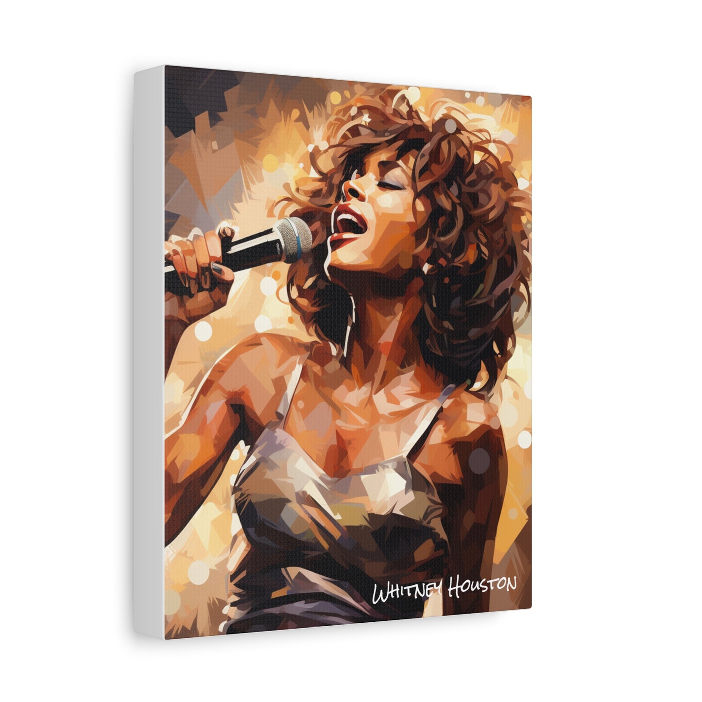 whitney houston canvas portrait