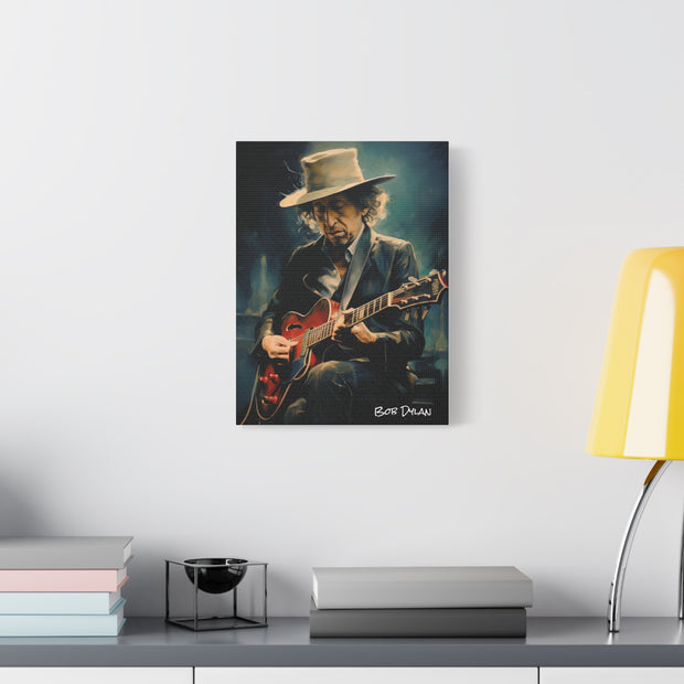 bob dylan canvas portrait