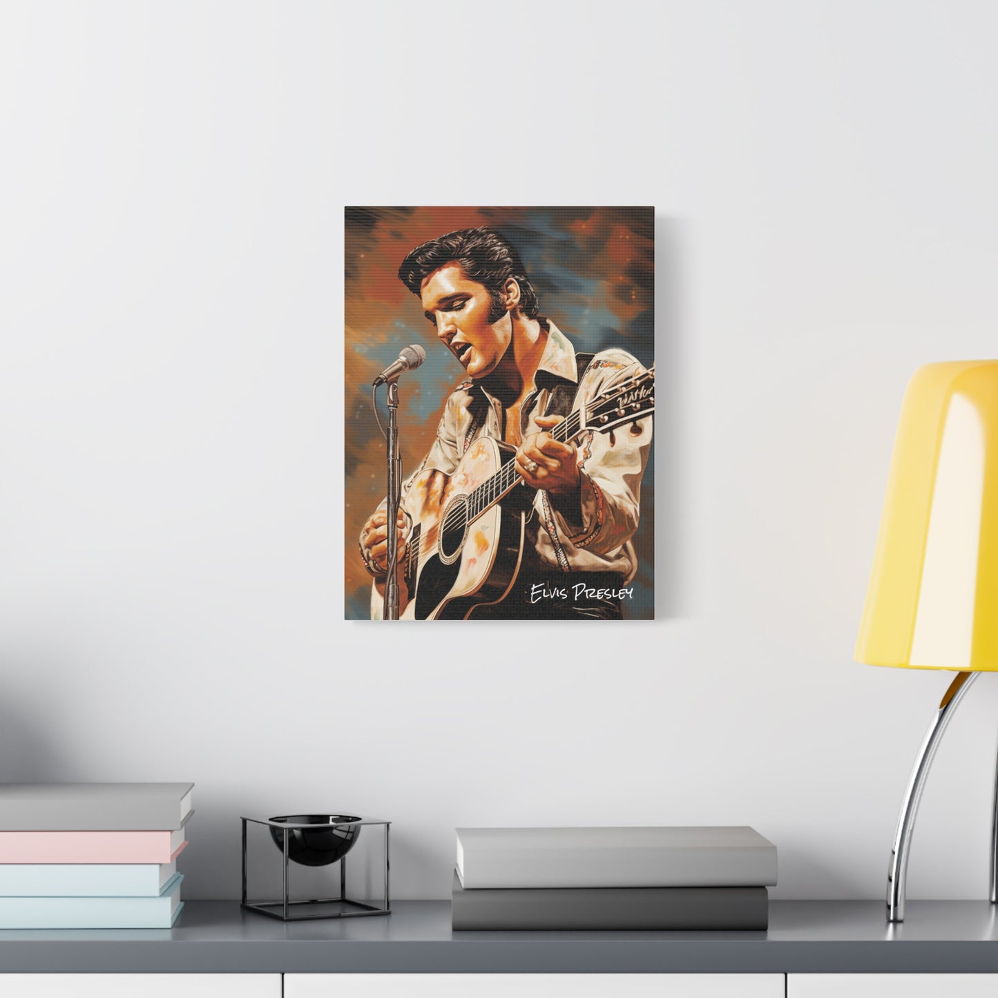 elvis presley canvas portrait