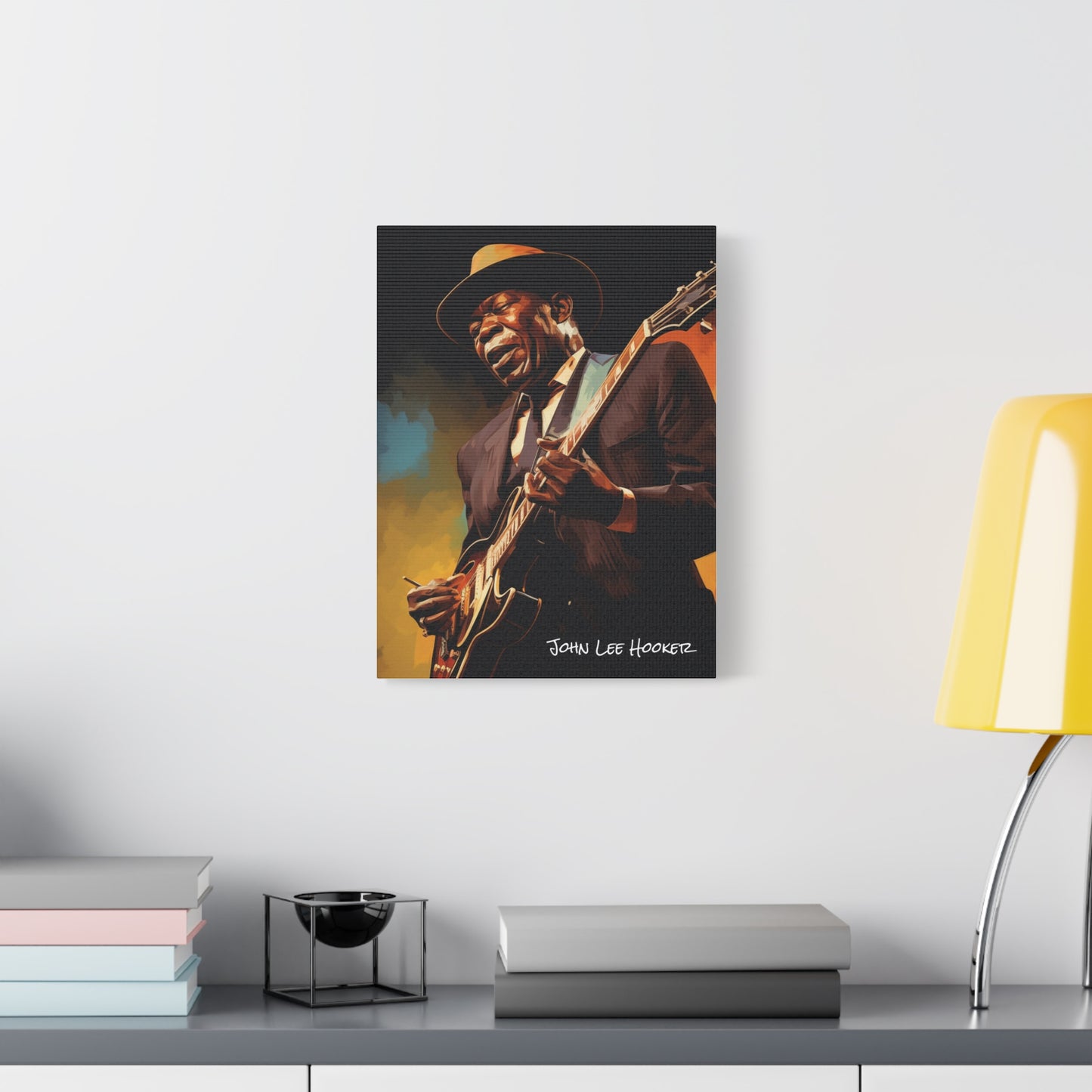 john lee hooker canvas portrait