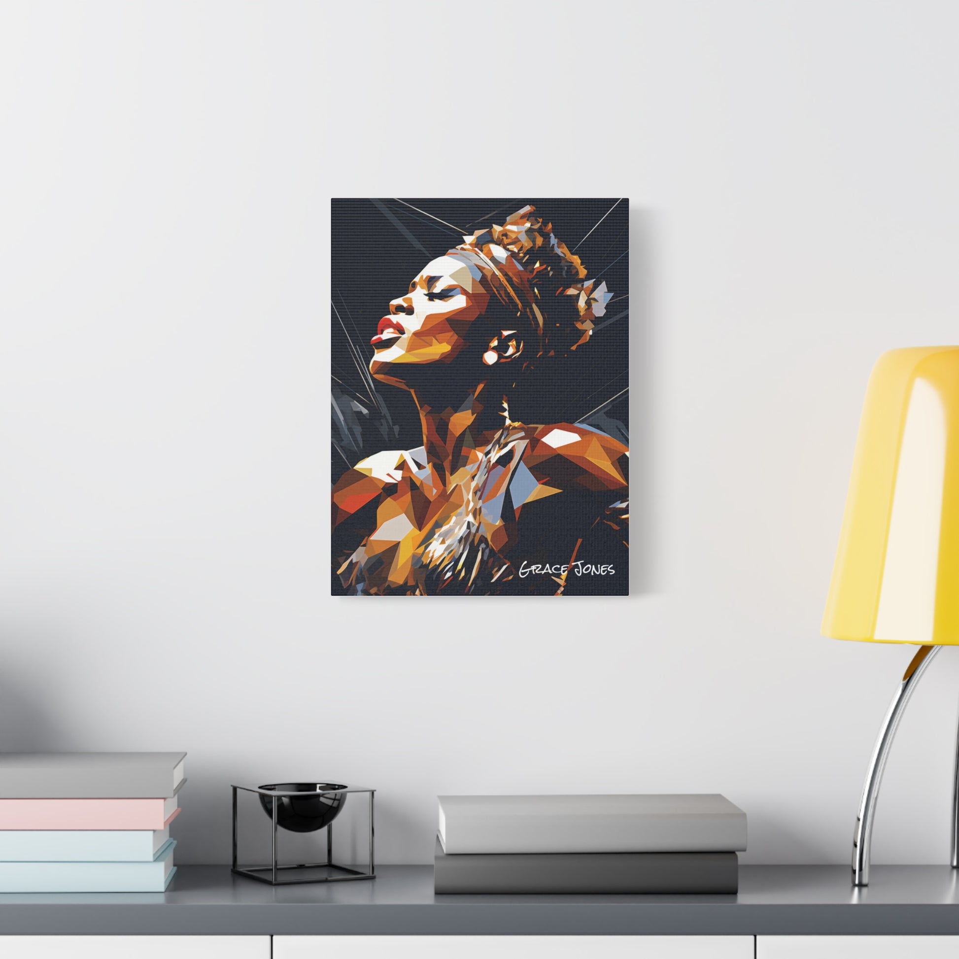 grace jones canvas portrait