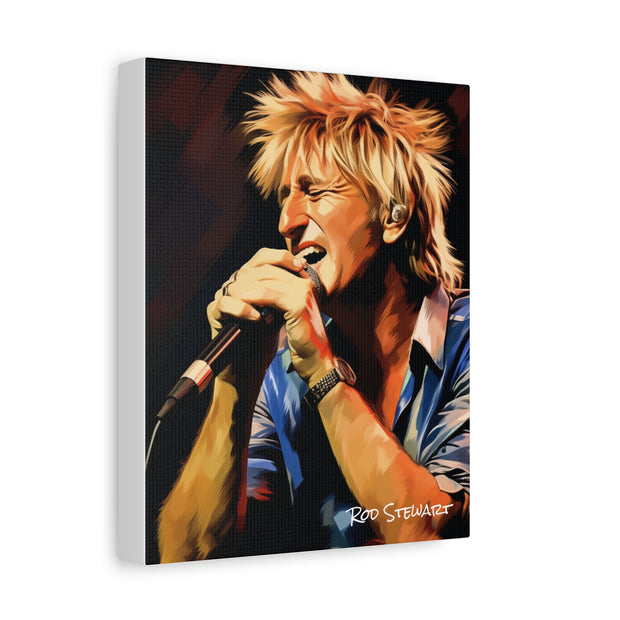 rod stewart canvas portrait