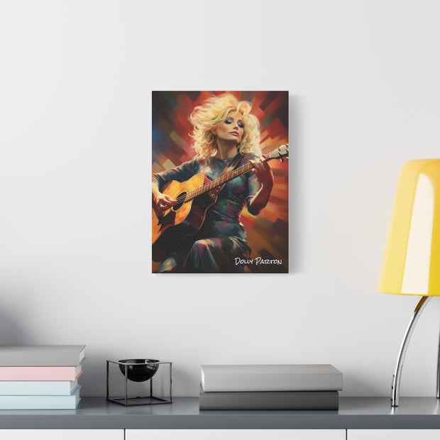 dolly parton canvas portrait