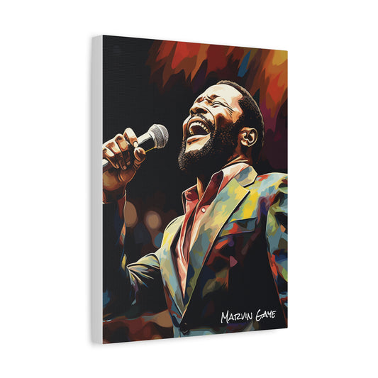 marvin gaye canvas portrait