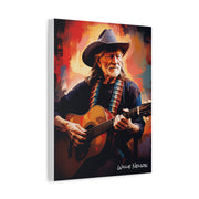 willie nelson canvas portrait