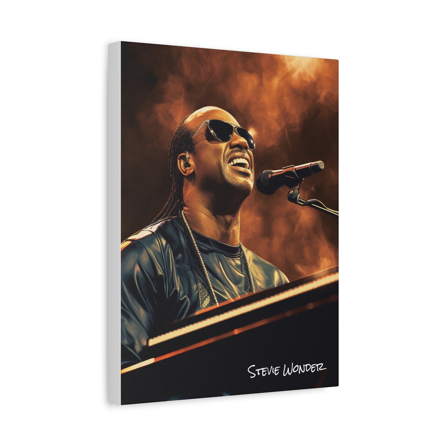 stevie wonder canvas portrait