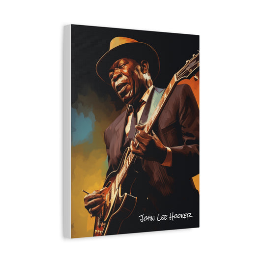 john lee hooker canvas portrait