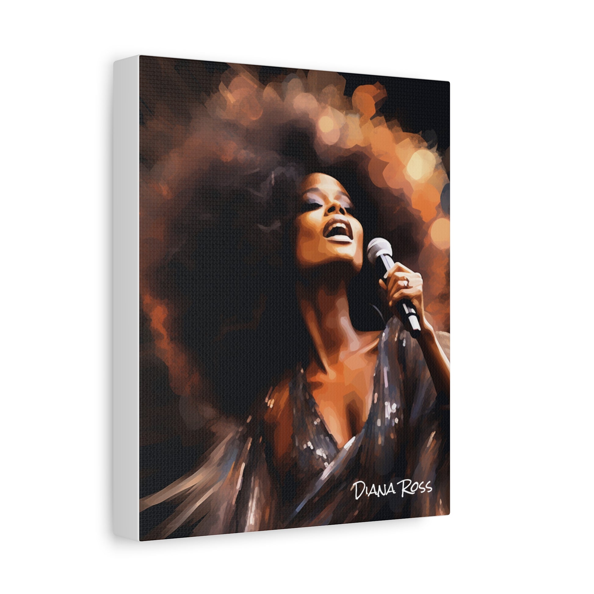 diana ross canvas portrait