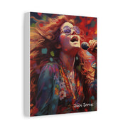 janis joplin canvas portrait