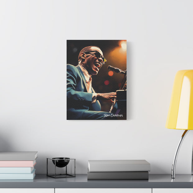 ray charles canvas portrait