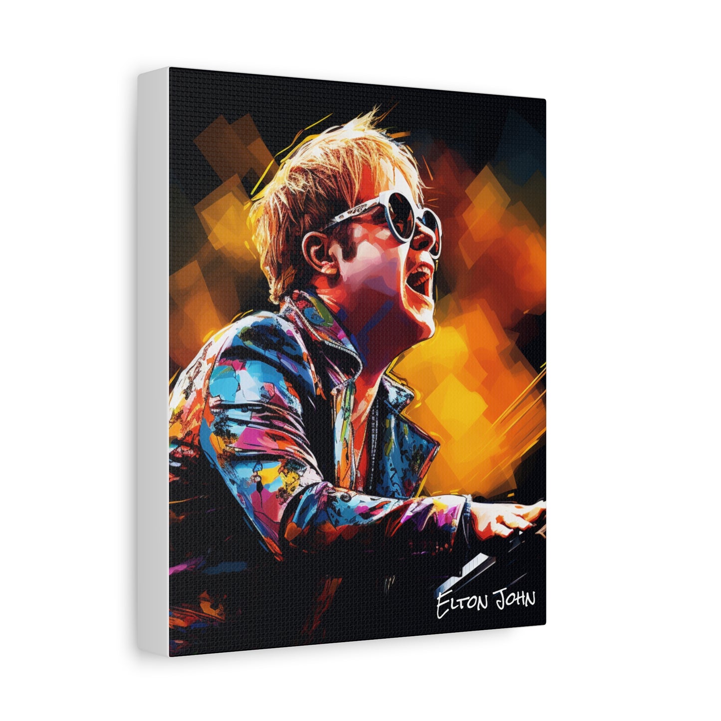 elton john canvas portrait