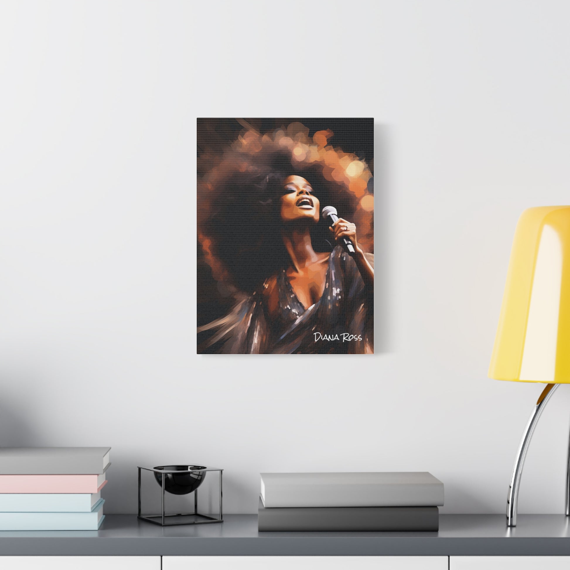 diana ross canvas portrait