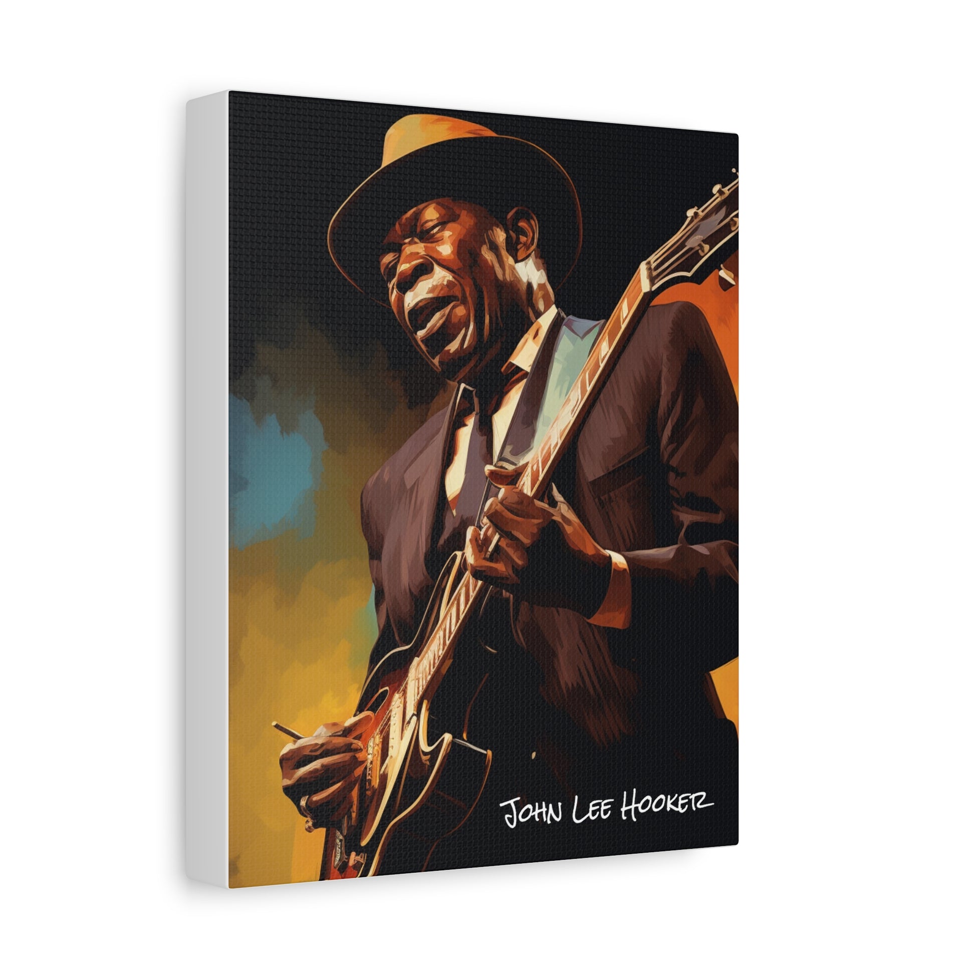 john lee hooker canvas portrait