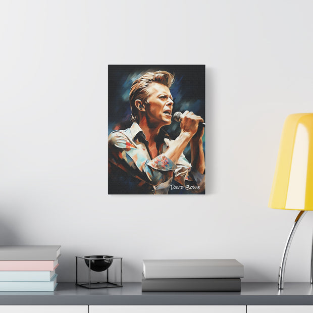 david bowie canvas portrait