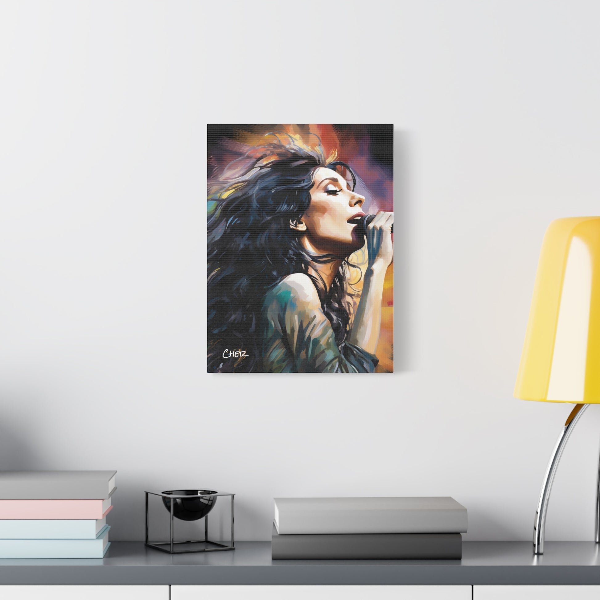 cher canvas portrait