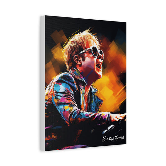 elton john canvas portrait