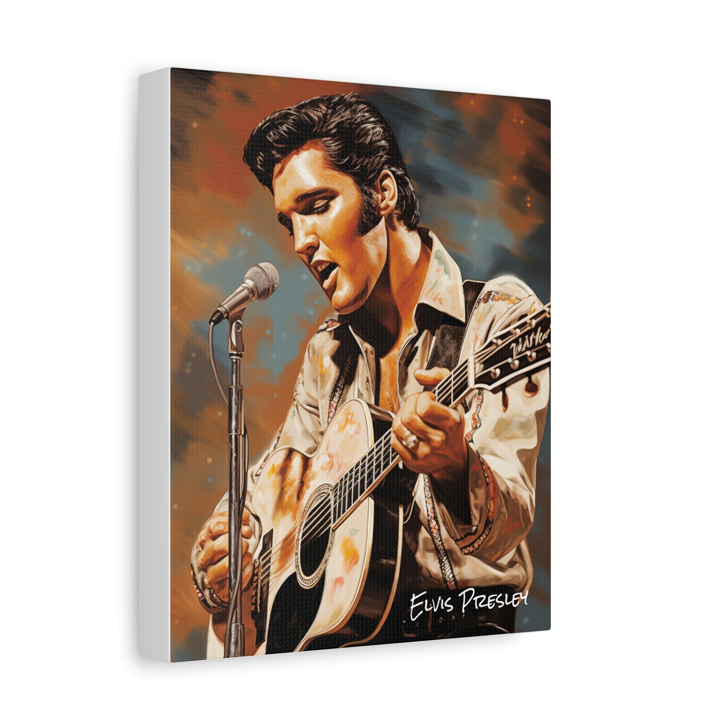 elvis presley canvas portrait