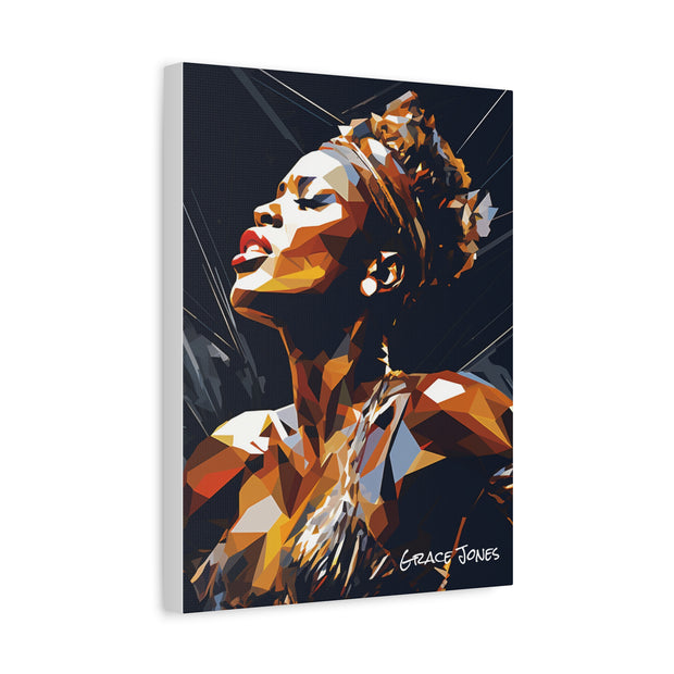 grace jones canvas portrait