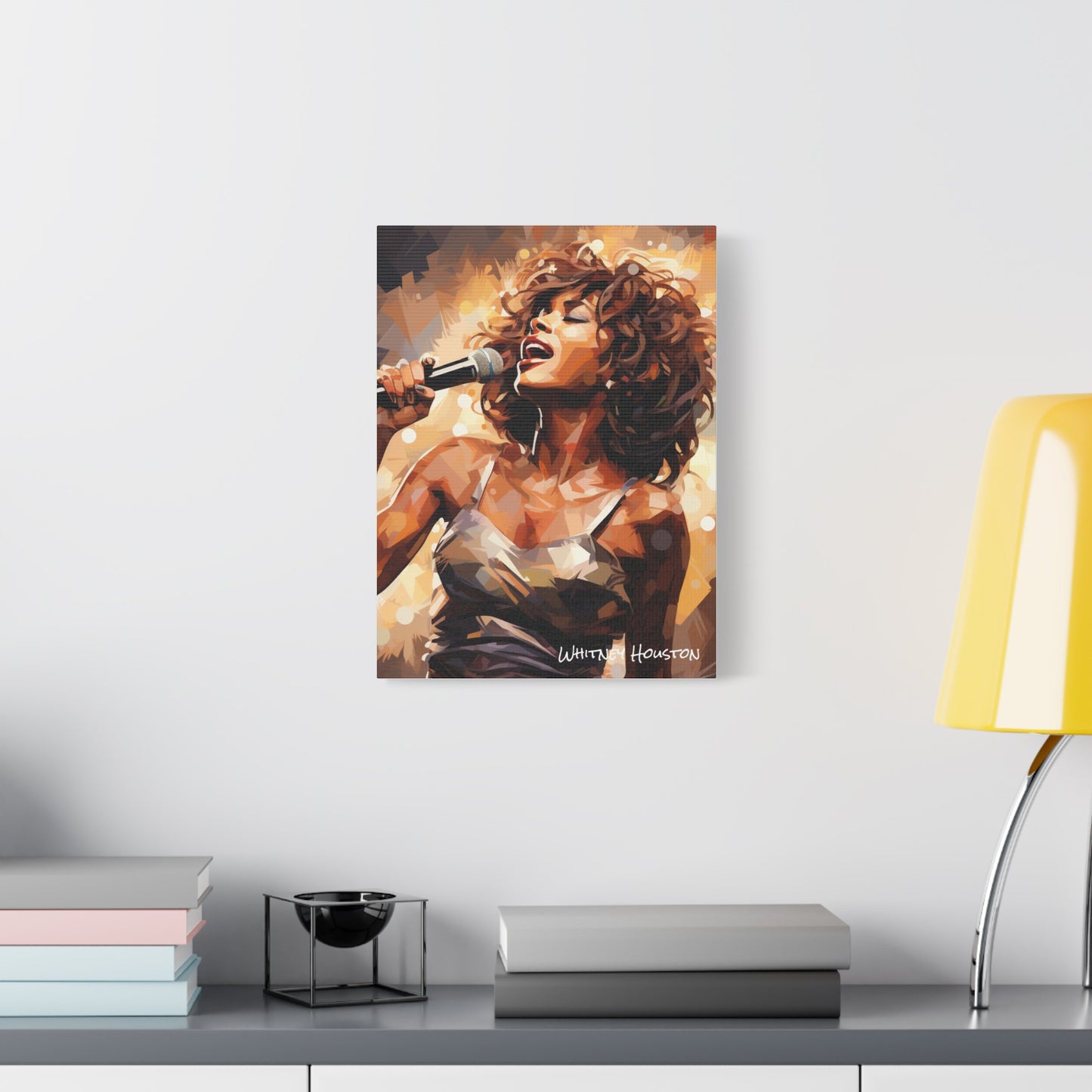 whitney houston canvas portrait