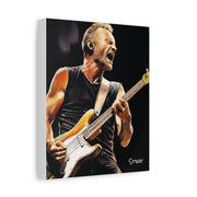 sting canvas portrait