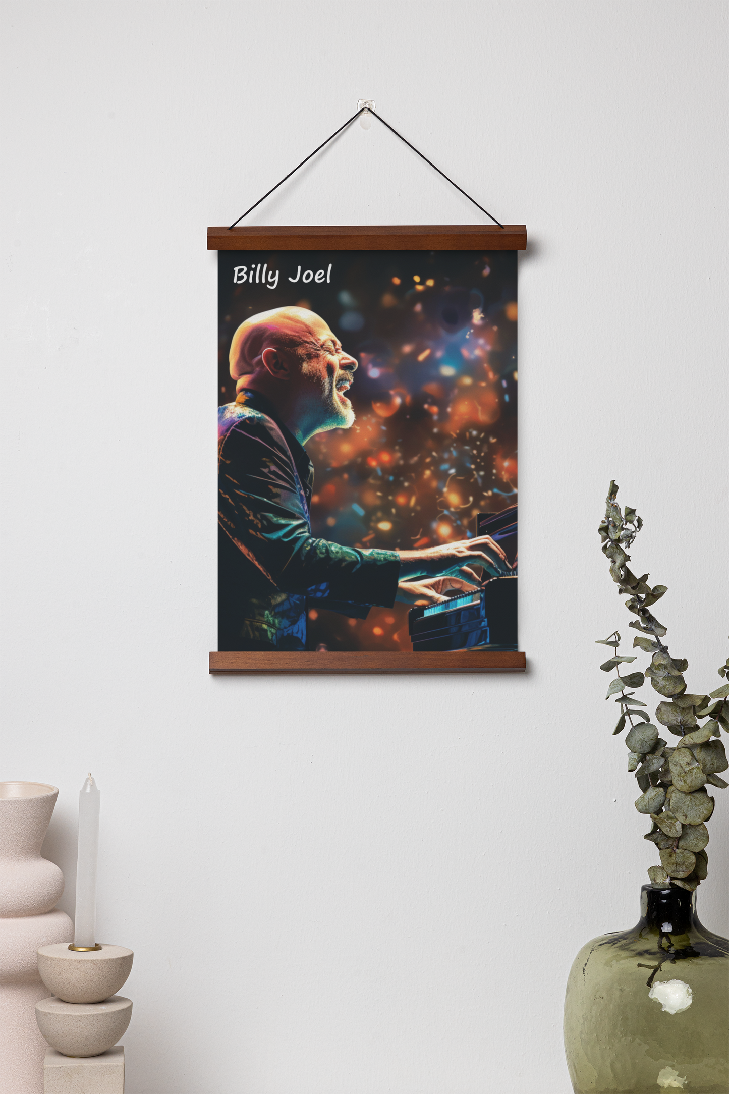 billy joel digital print framed