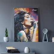 cher framed digital print