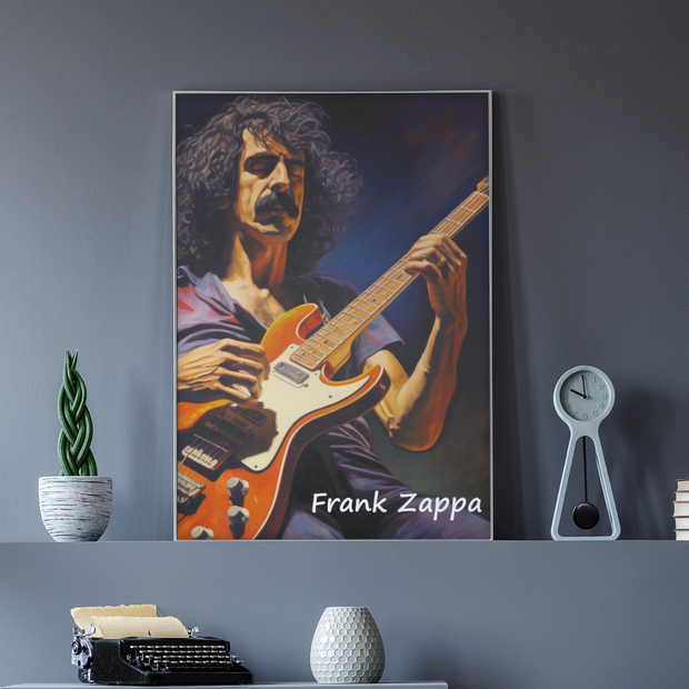 frank zappa framed digital print