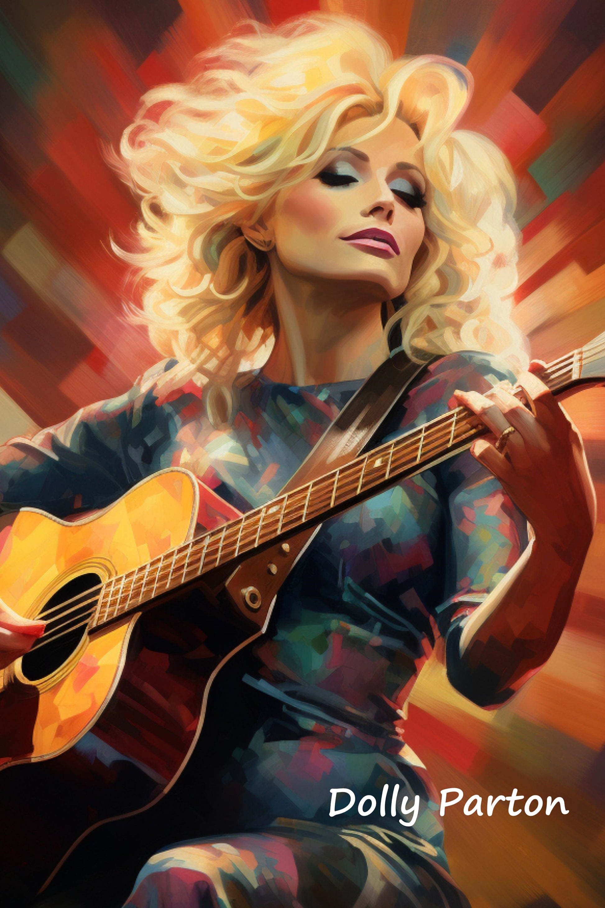 Dolly Parton digital wall art