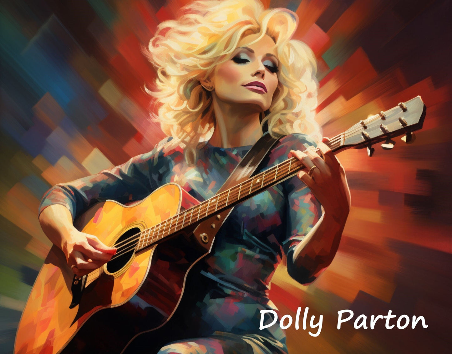 Dolly Parton digital wall art