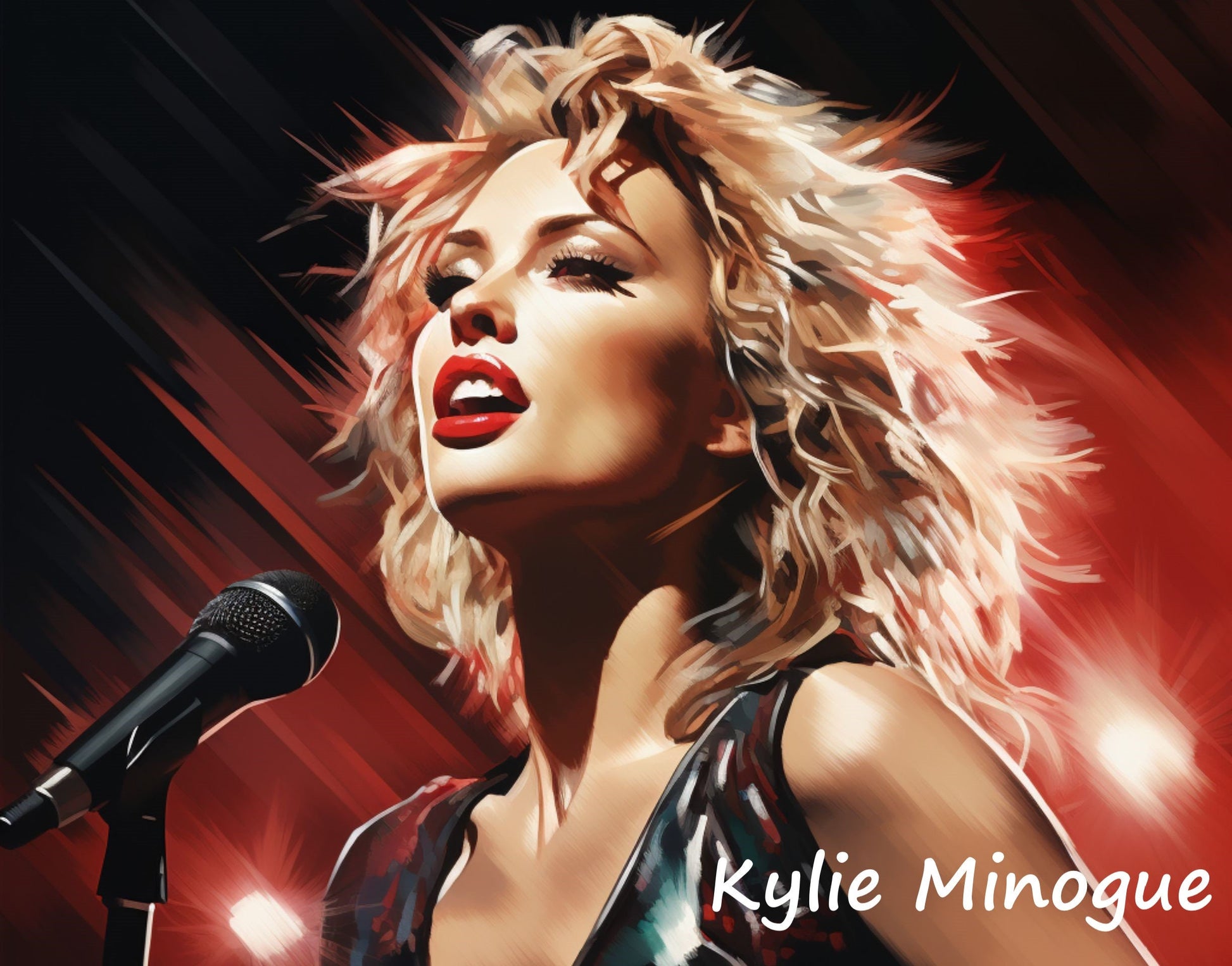 Kylie Minogue digital wall art