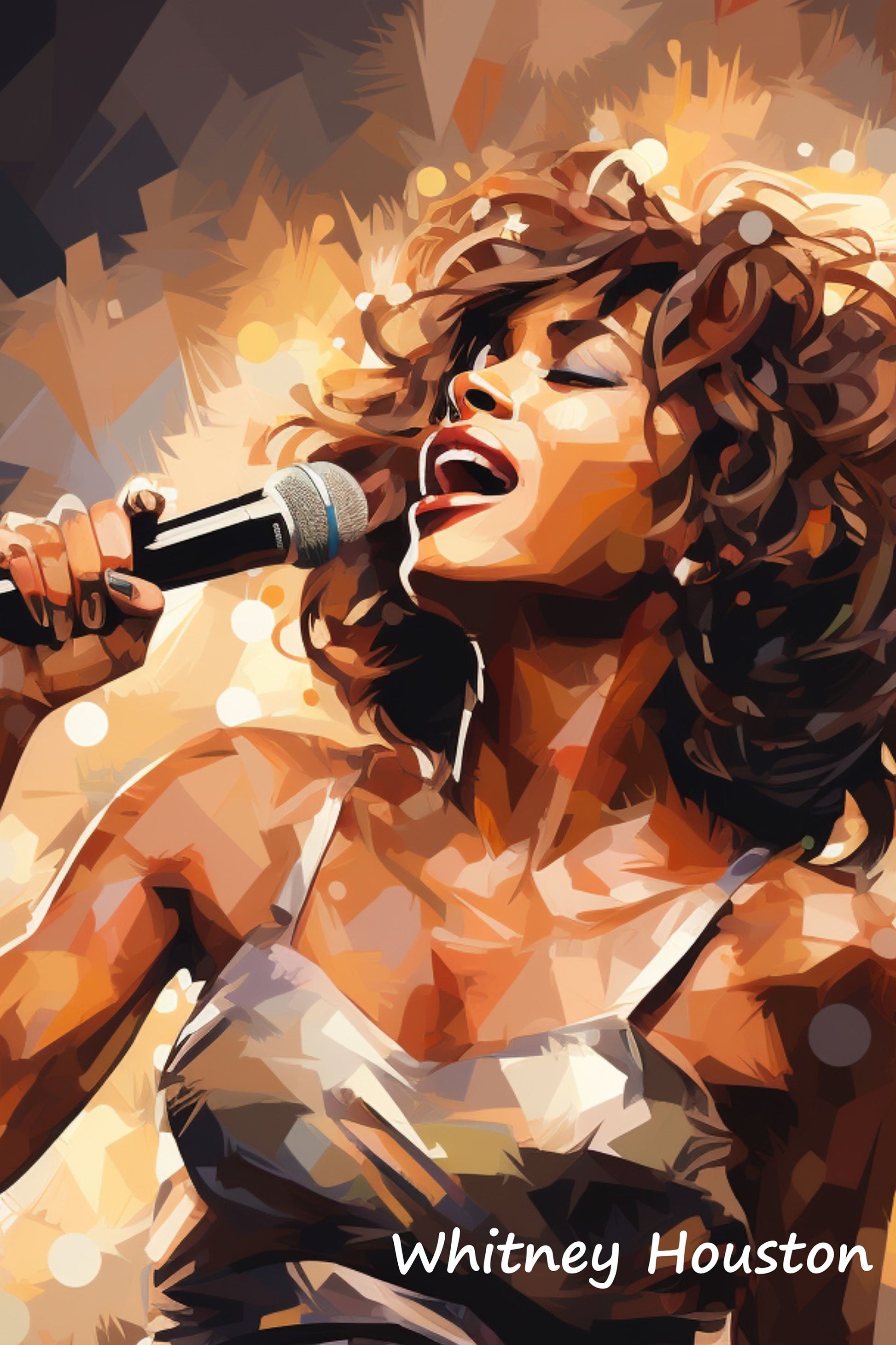 Whitney Houston digital wall art