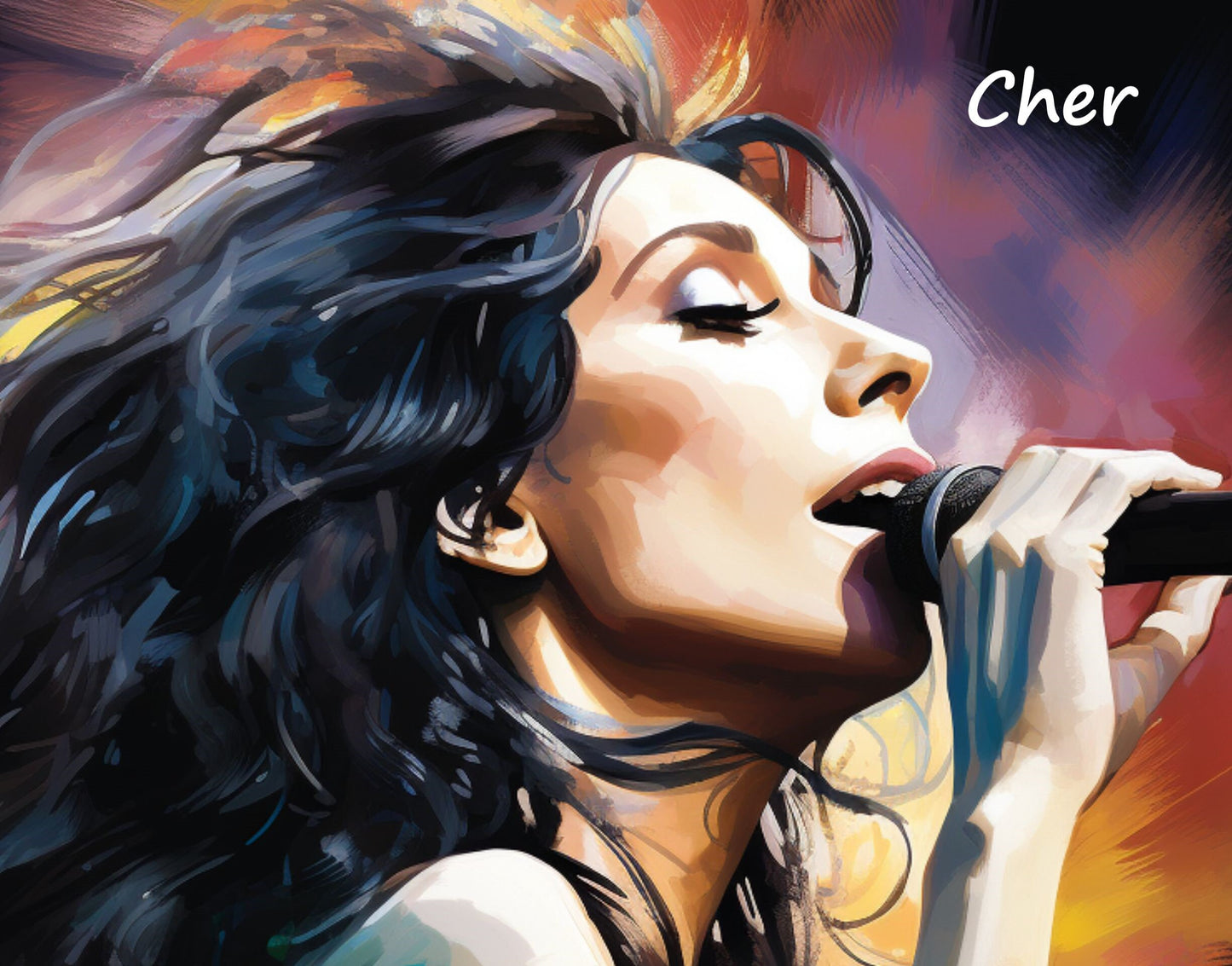 Cher digital wall art