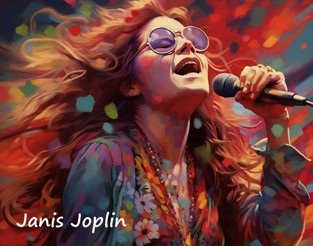 Janis Joplin digital wall art