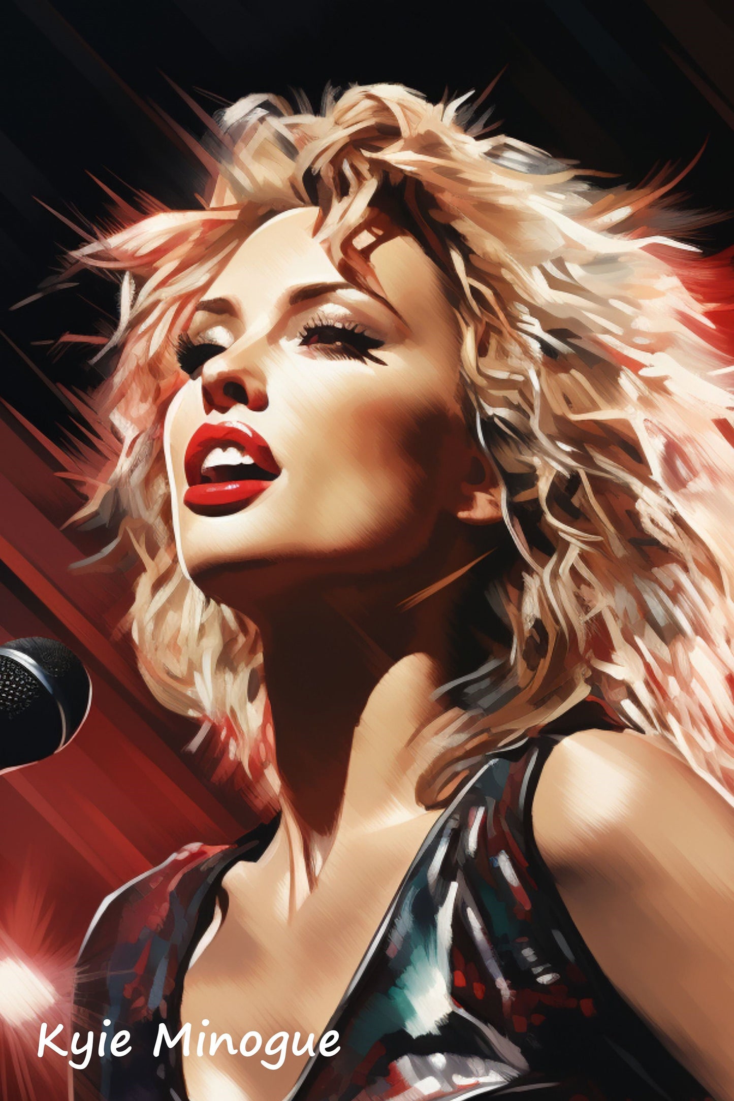 Kylie Minogue digital wall art