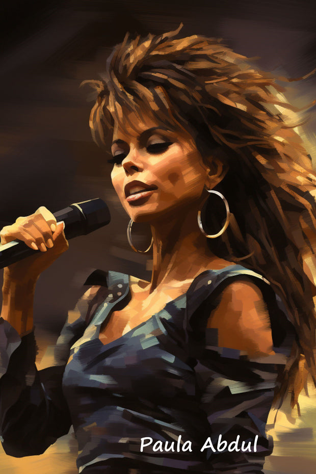 Paula Abdul digital wall art