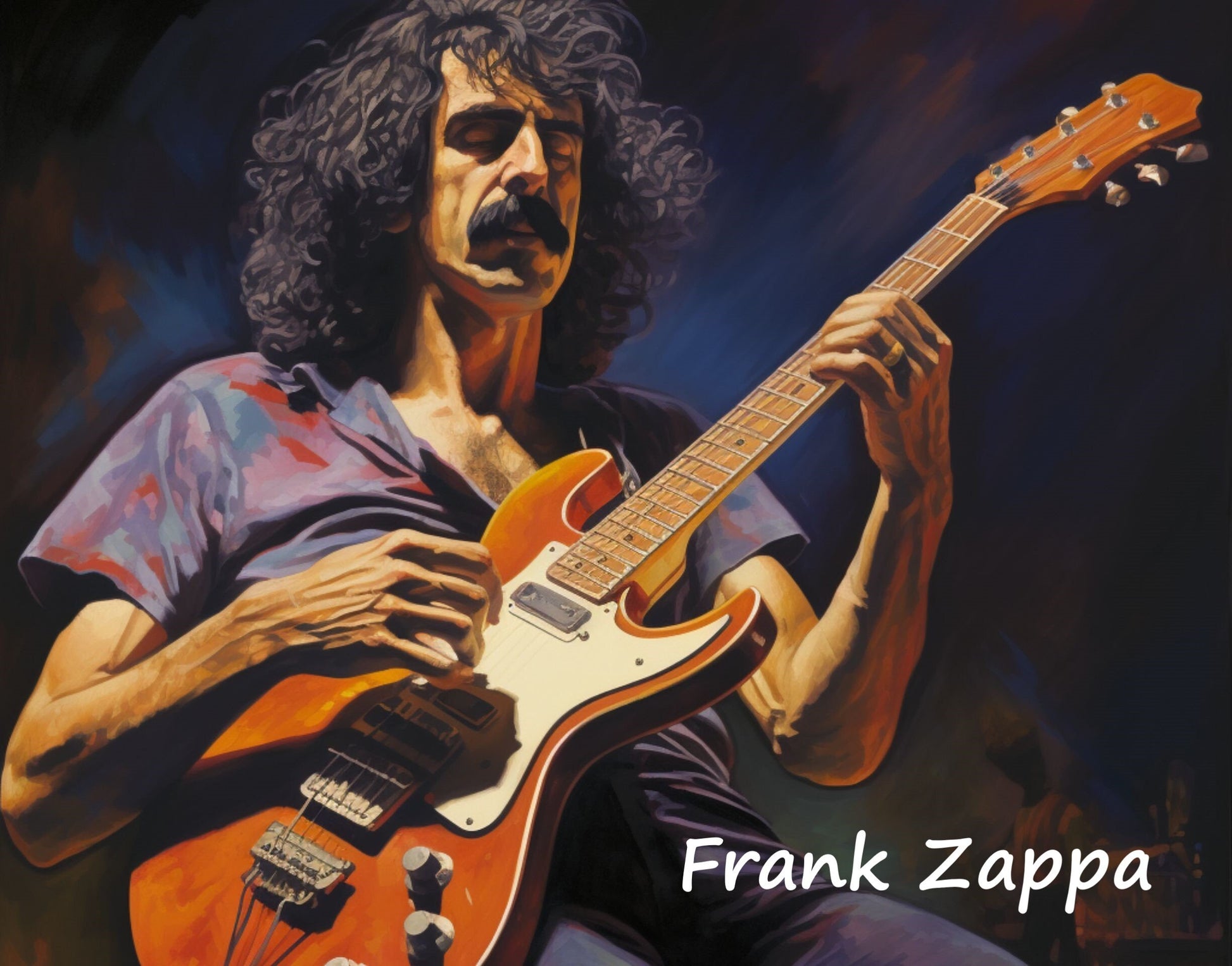 Frank Zappa digital wall art