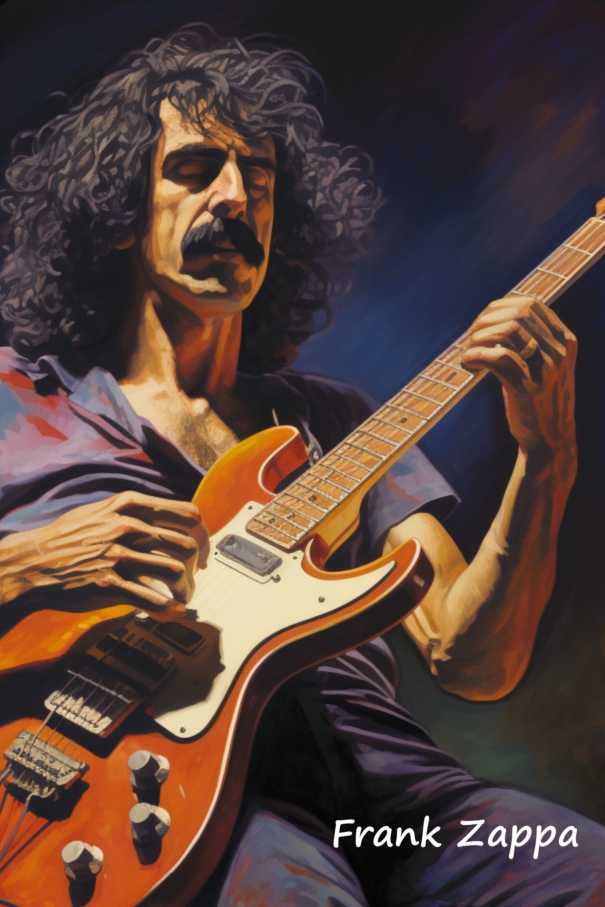 Frank Zappa digital wall art