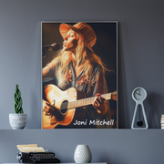 joni mitchell framed digital print