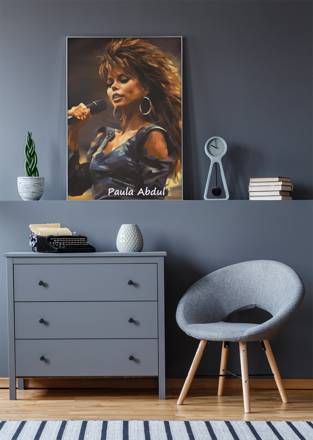 paula abdul framed digital print