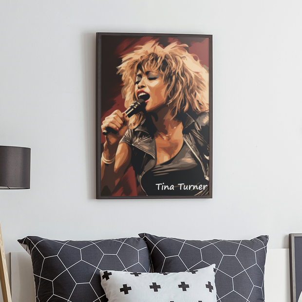 tina turner framed digital print